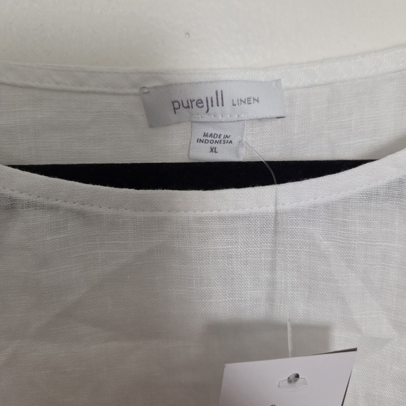 J.Jill Pure Jill 100% Linen White 2-Piece Matching Set XL - Picture 2 of 14